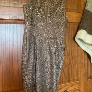 Brown lace dress